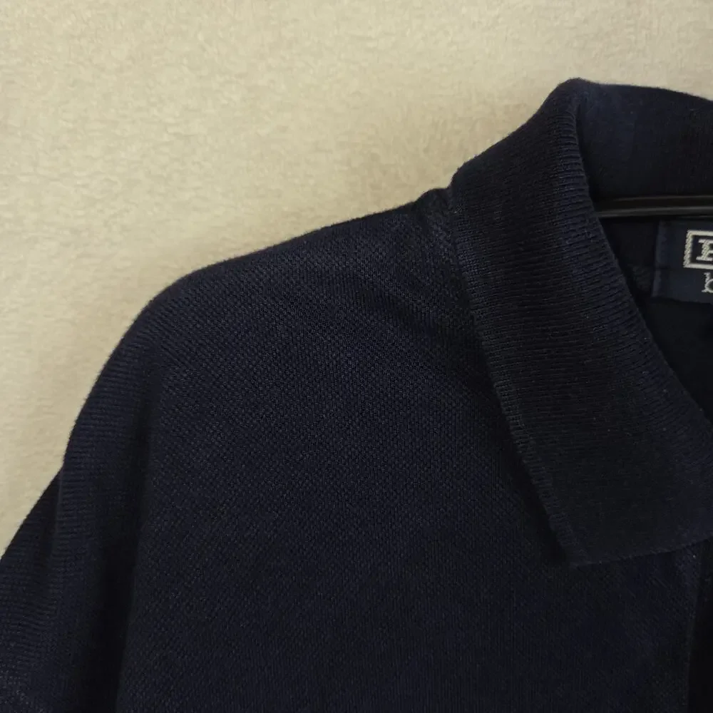 Vtg Polo Ralph Lauren Polo Shirt Mens XL Longsleeve Red Pony Collar 100% Cotton